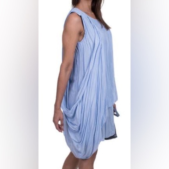 Simply Couture Gorgeous &Vibrant Blue Dress,Draped Layers,Soft, Romantic,Size M - Picture 3 of 16